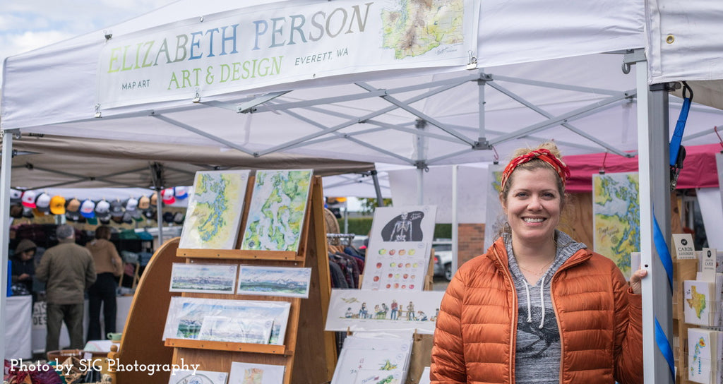 Setting Up and Running an Art Festival Booth – Elizabeth Person Art & Design