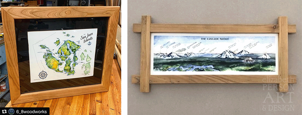 Handmade Frames by Six Eight Woodworks