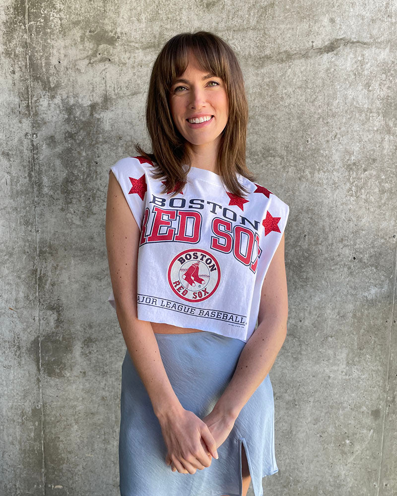 BOSTON RED SOX BOTANICAL PINK WOMEN CROP T-SHIRT – New Era Hong Kong