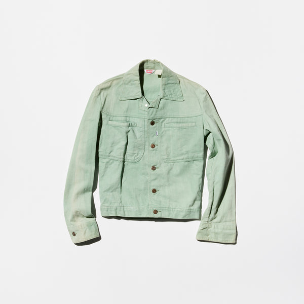 Vintage《Levi's》Mint Green Trucker Jacket – VELVET