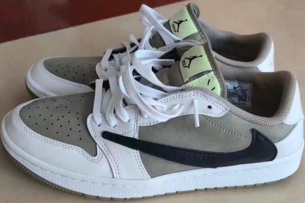 A Closer Look at the Travis Scott x Air Jordan 1 Low 'Olive Swoosh