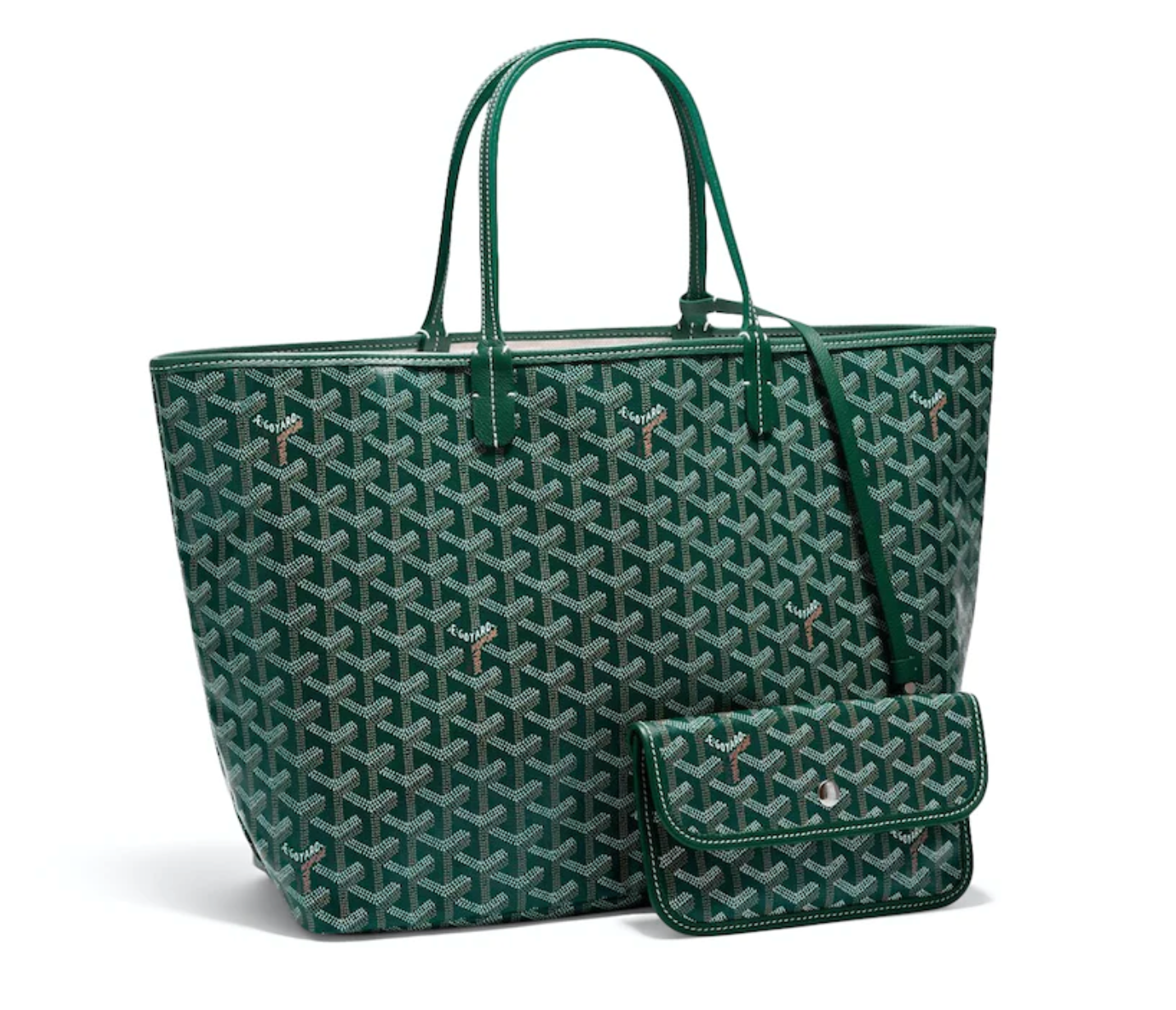 Goyard, Bags, New 223 Goyard Artois Pm Small Grey Leather Canvas Zipped  Structured Tote