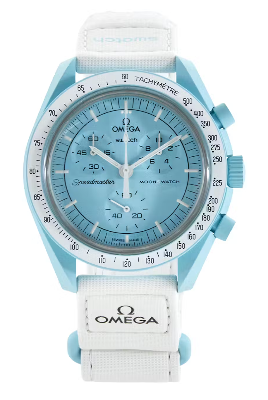 Montre Swatch x Omega Bioceramic Moonswatch Mission to the Moon SO33M100  42mm in Bioceramic - FR
