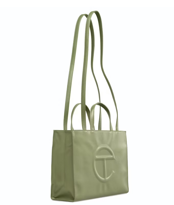 Telfar Small Shopping Bag Ballerina in Polyurethane/Polyester with