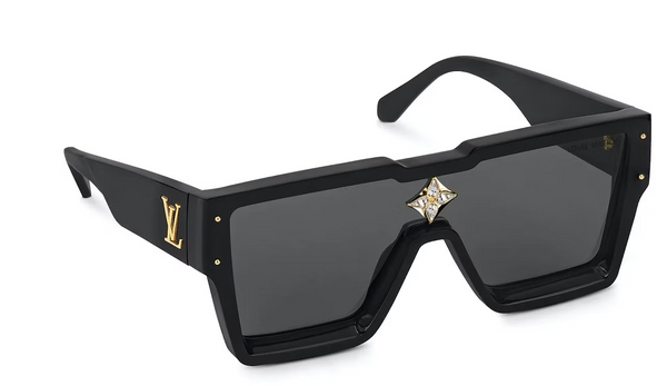 NWT Louis Vuitton LV Clear Rainbow Lens Cyclone Sunglasses Men