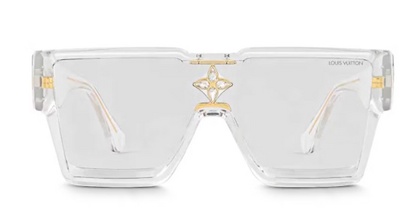 Louis Vuitton Cyclone Sunglasses 2023 Ss, Clear, W