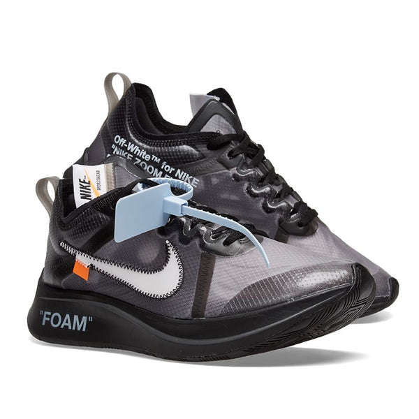 ZOOM FLY OFF-WHITE NEGRO PLATA The Edit LDN
