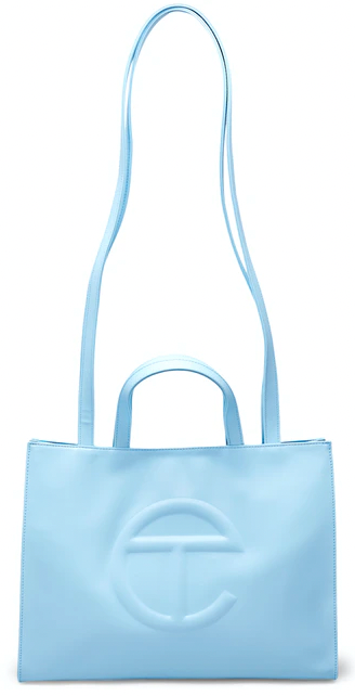 TELFAR large shopping bag / Cream Color Vegan Leather