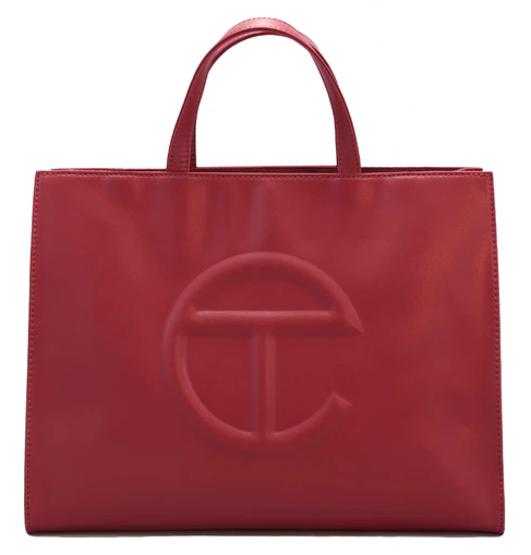 Brand new 100% authentic Telfar medium Red shopping bag-4
