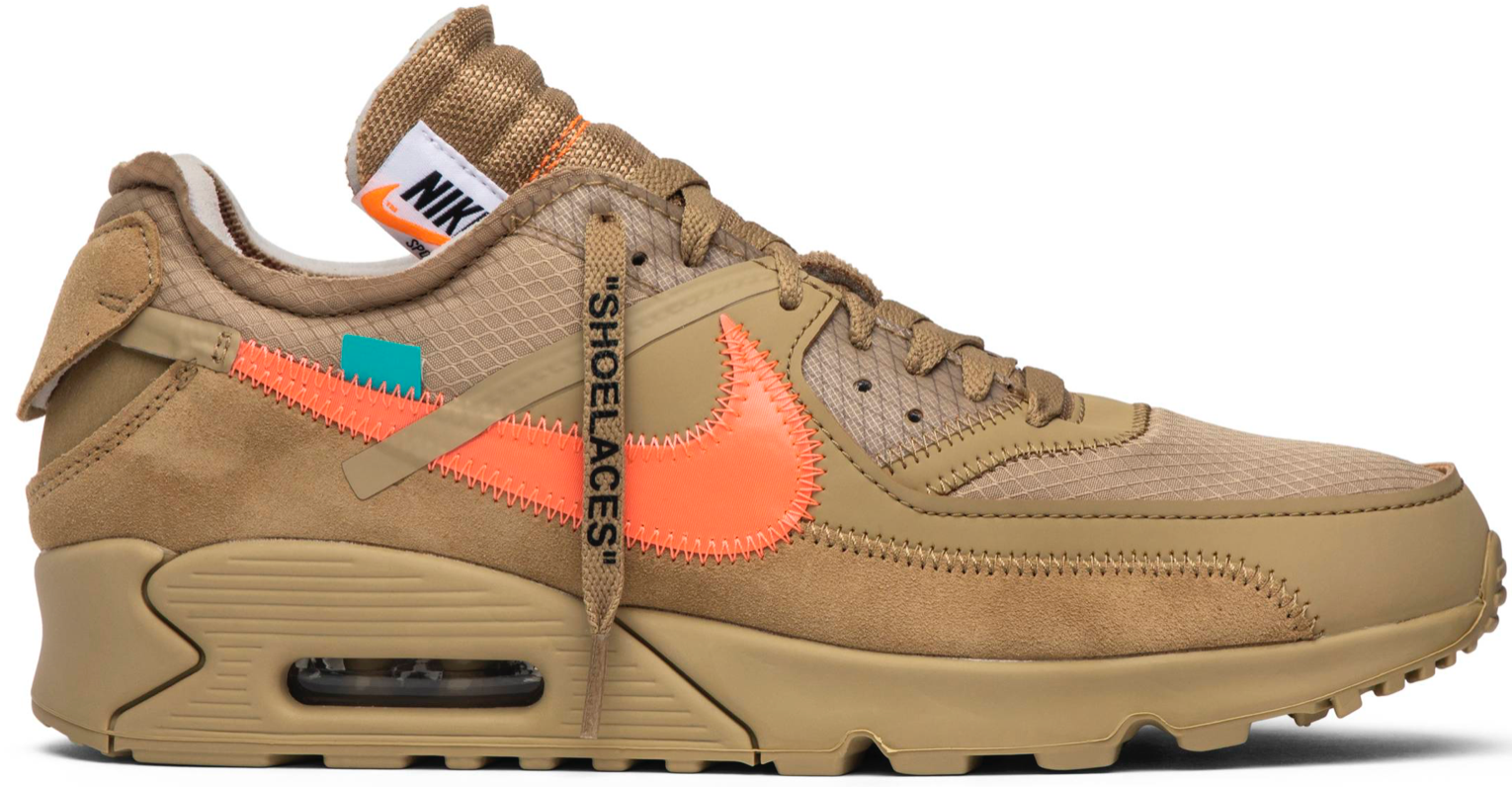 off white x nike air max 90 desert ore stockx