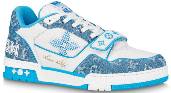 Louis Vuitton Trainer Low White Sky Blue