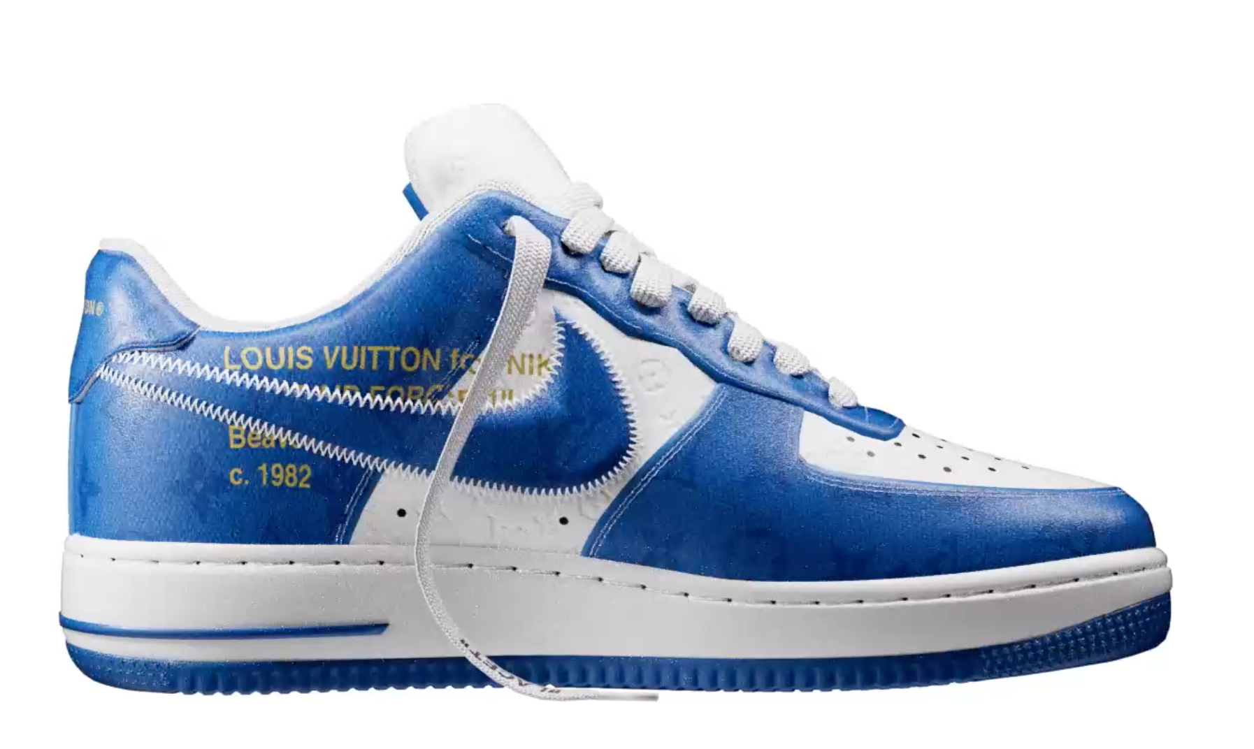 LOUIS VUITTON TRAINER BLUE WHITE - The Edit LDN