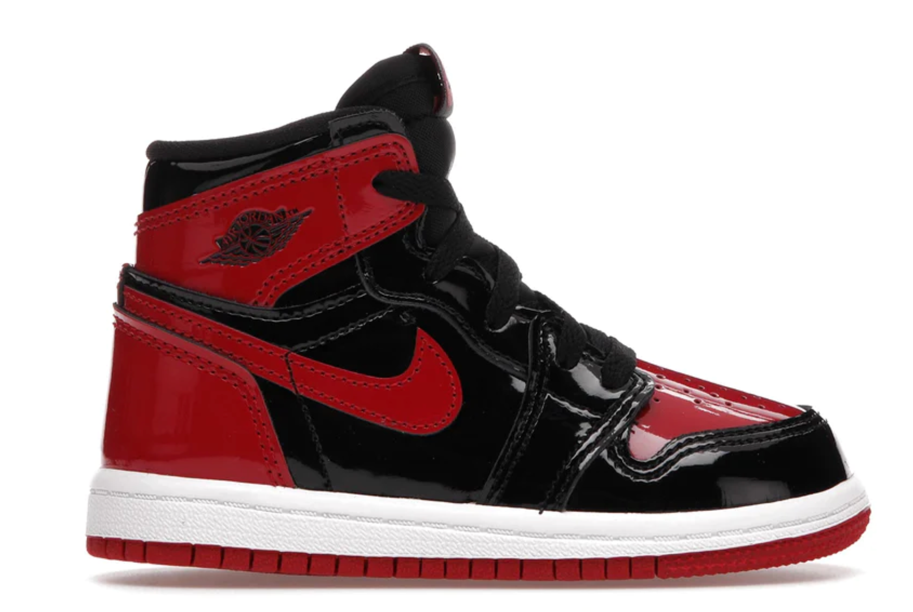 TODDLERS JORDAN 1 RETRO HIGH OG PATENT BRED (TD)