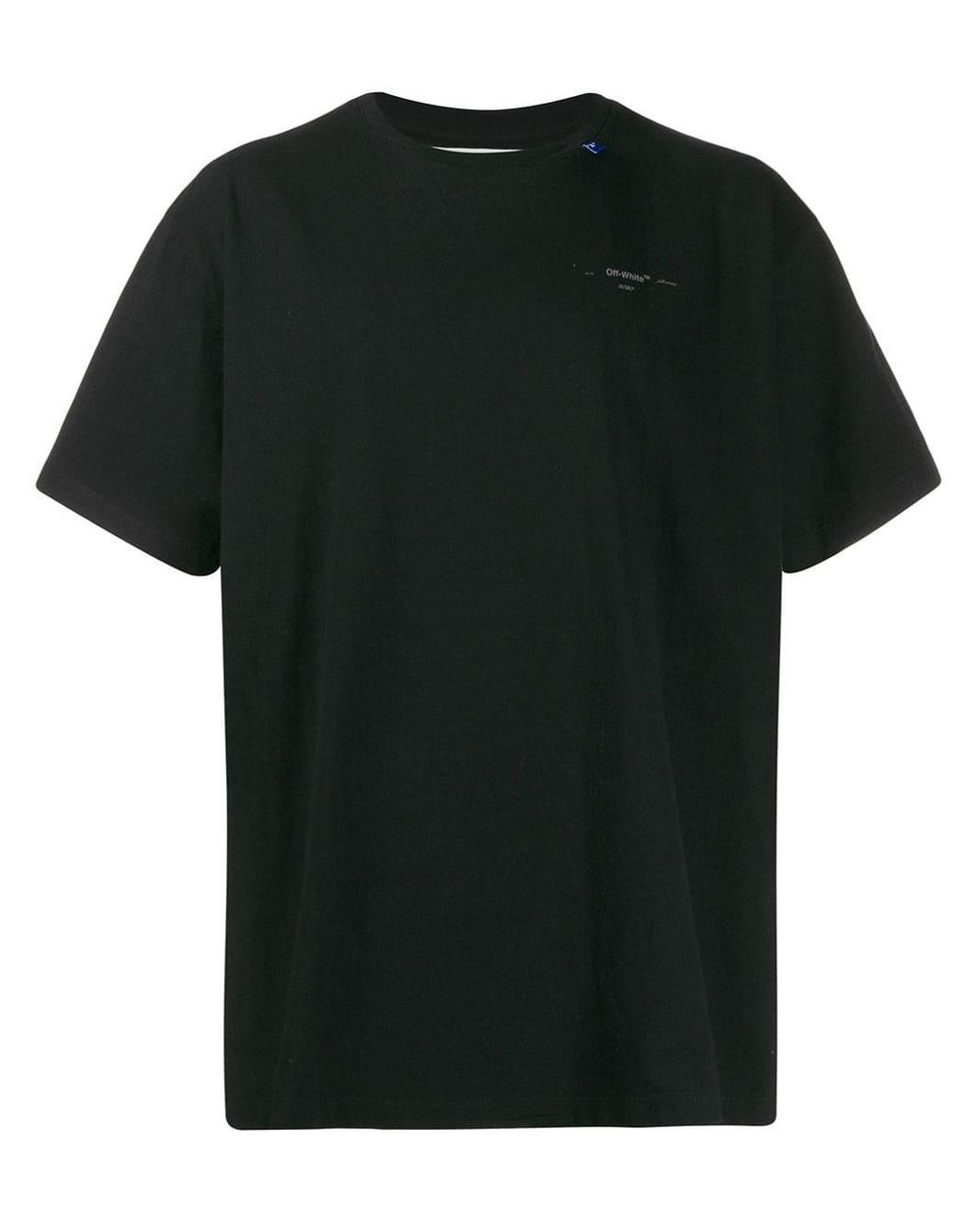 Pre Loved - Off White Black Logo T Shirt Size Medium