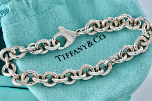 Authentic Tiffany & Co Sterling Silver 1837 Circle Clasp Necklace Pendant  Chain, Tiffany 925 Silver Double Circle Link Clasp Toggle Necklace - Etsy  Israel