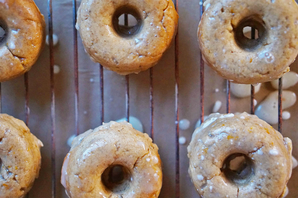 baked cinnamon squash donuts with maple glaze healthy family kids recipes