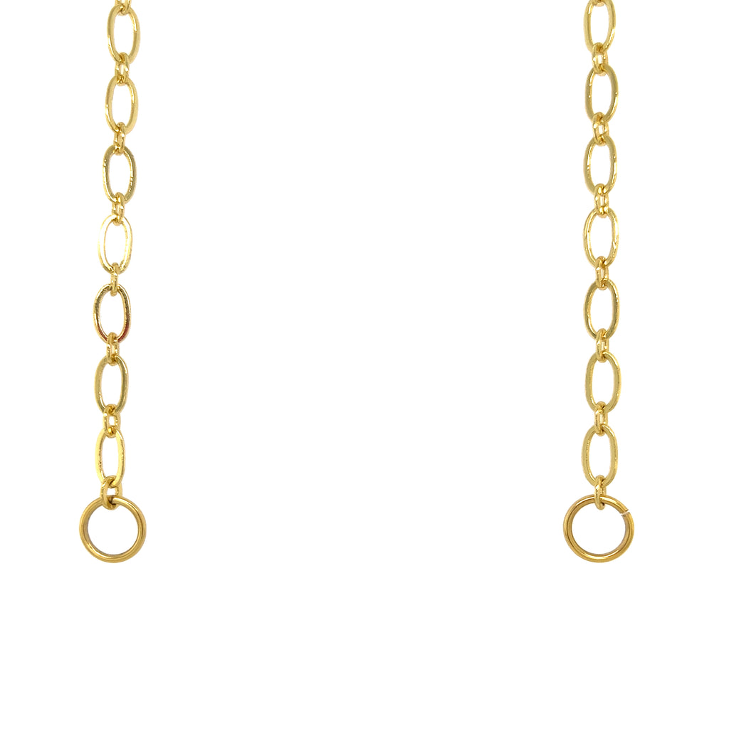 Gold Filled Paperclip Chain with Open End Loops