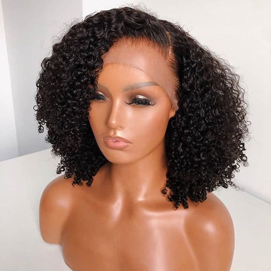 Afro Curly Brésilien 13x6 Lace Front Pré Pincée– Osez La Wig