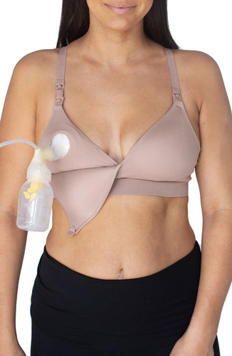 Sublime® Hands-Free Pumping & Nursing Bra- Beige – Second Born