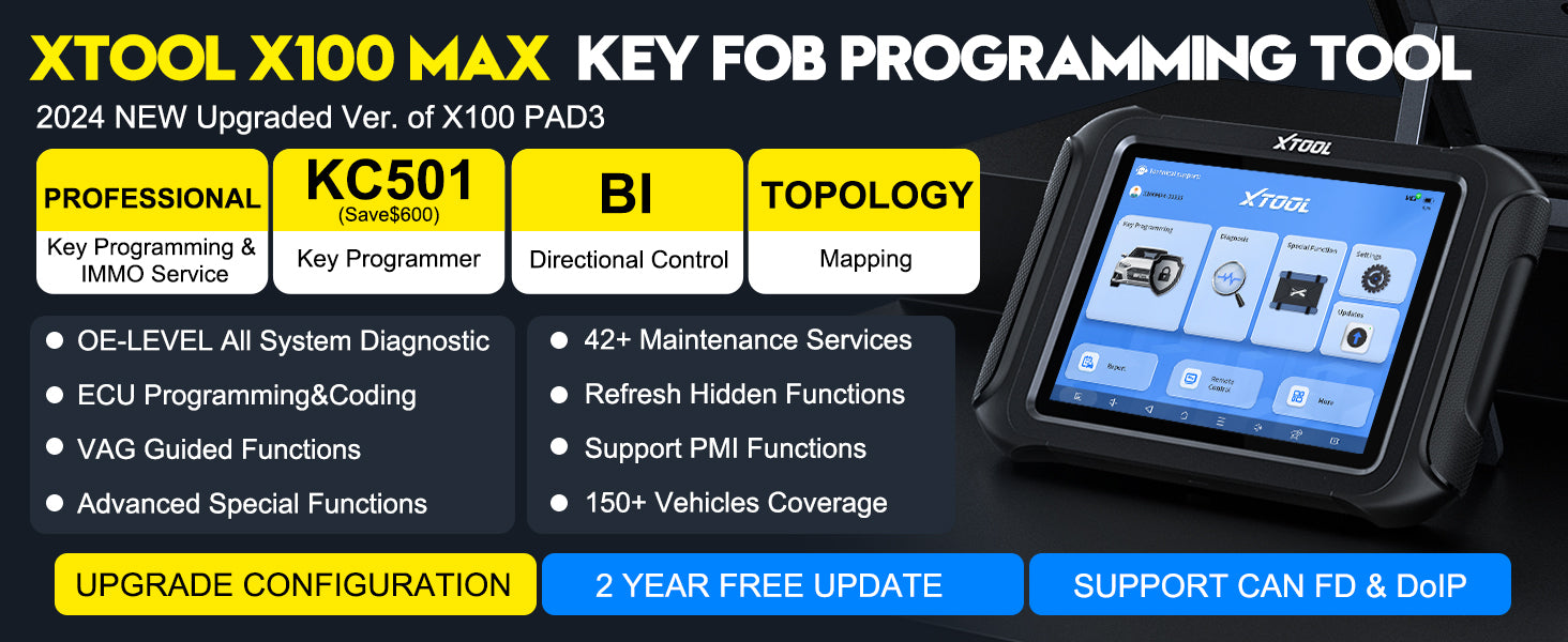 Xtool X100 max key fob programming tool