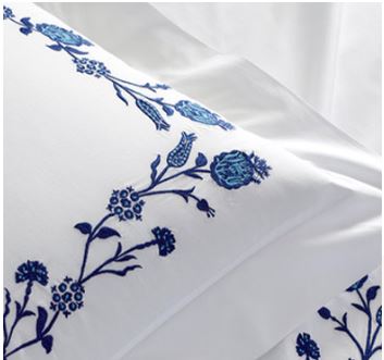 Toile Blooms Bed Linens