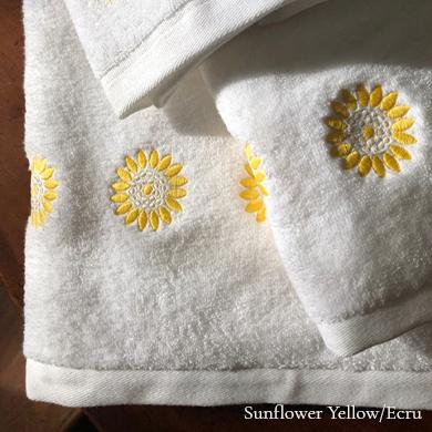 Sunflower Bath Towels