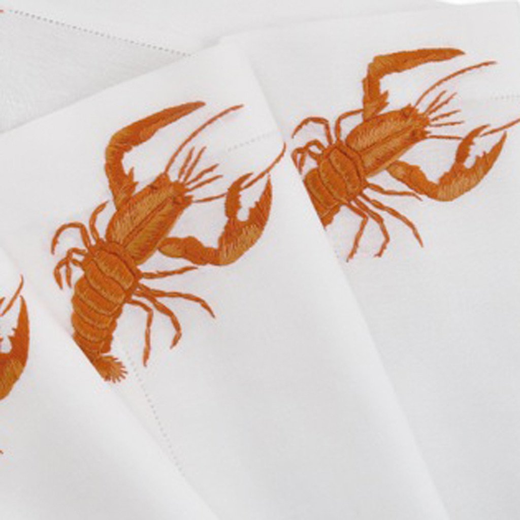 Leron Linens Lobsters Detail