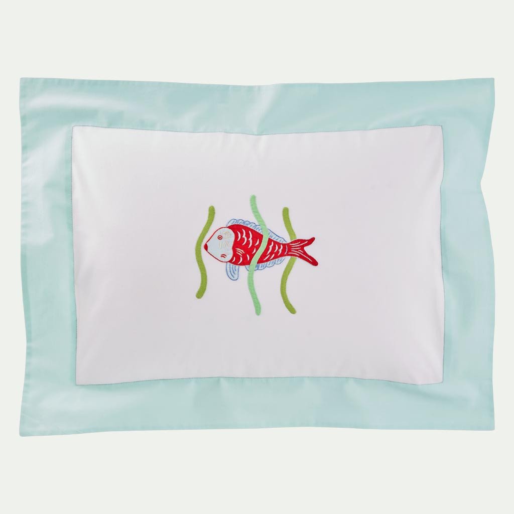 Leron Linens Tropical Fish Red