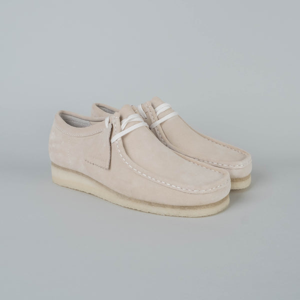 white clarks wallabees