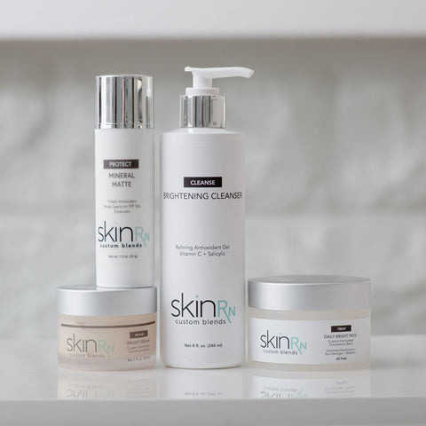 SkinRN Custom Blends brightening skin care