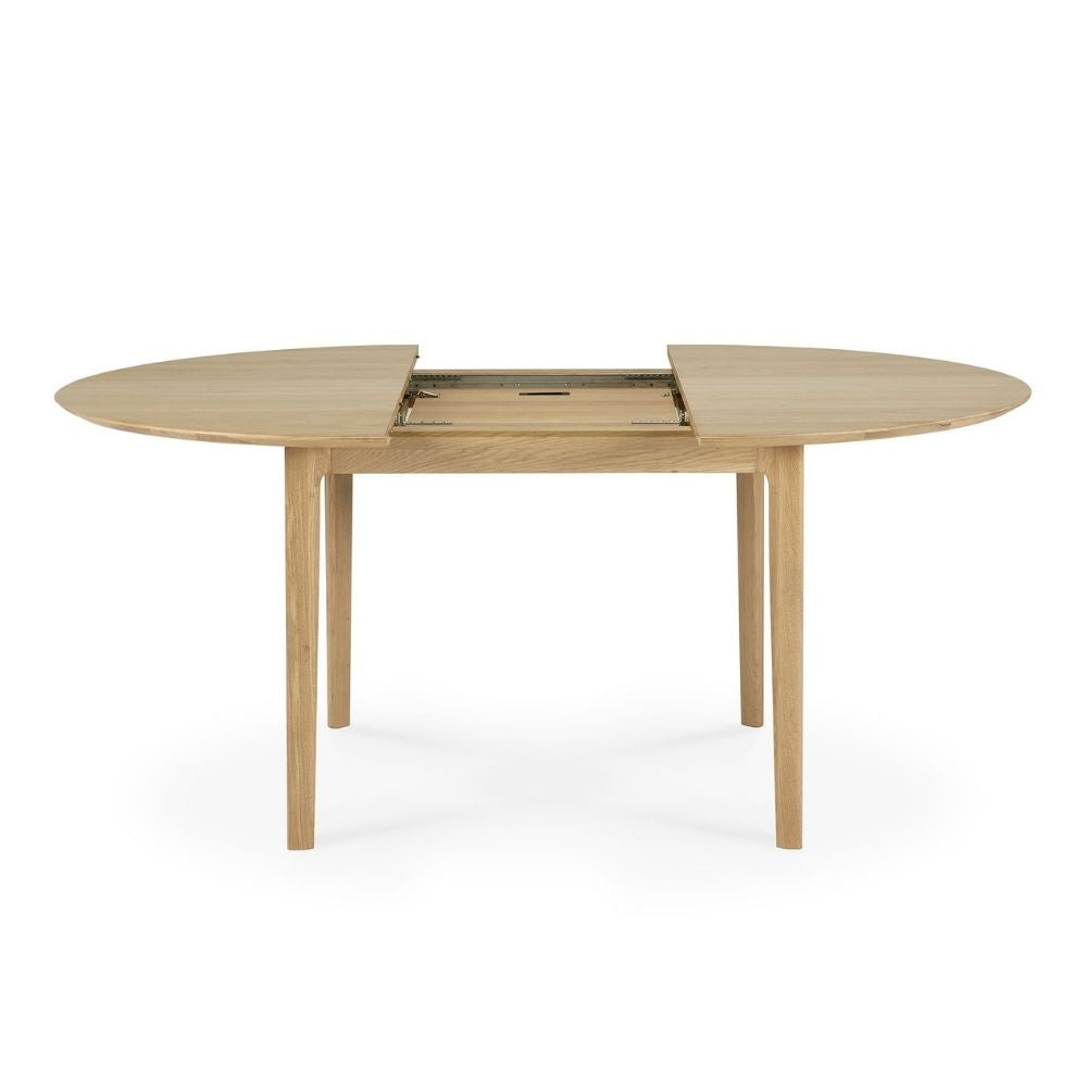 Proficiat vermoeidheid Waardeloos Ethnicraft Oak Bok Round Extendable Dining Table | Palette & Parlor |  Modern Design