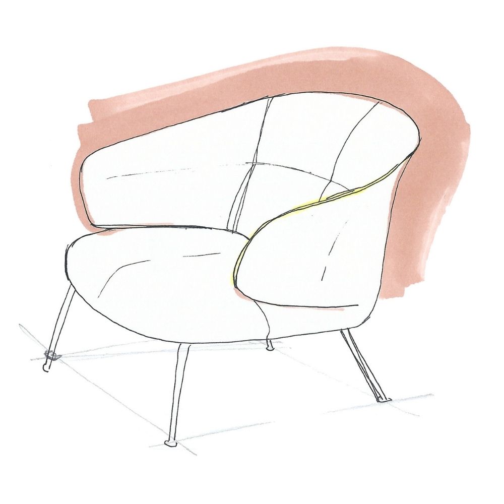 Fritz Hansen Let Lounge Chair by Sebastian Herkner | Palette & Parlor ...