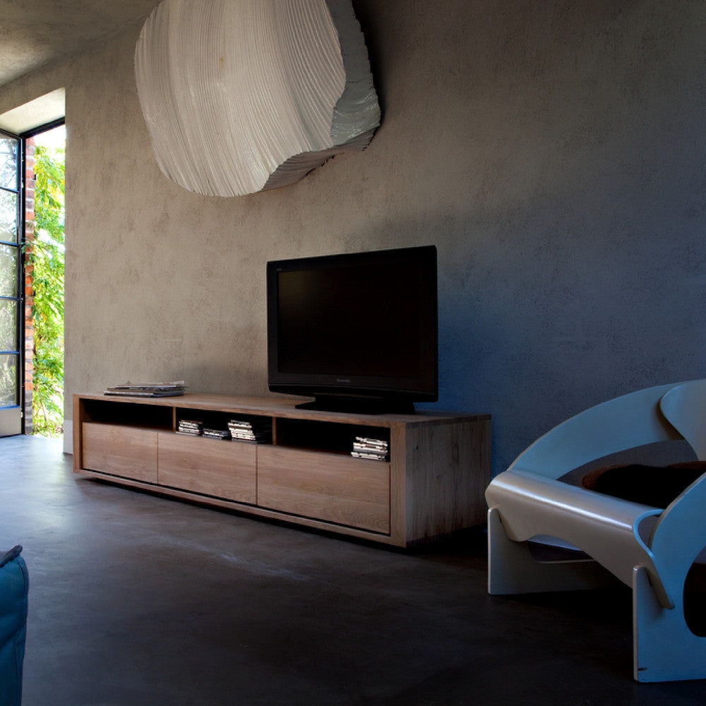 Ethnicraft Oak Shadow TV Cupboard | Palette & Parlor | Modern Design