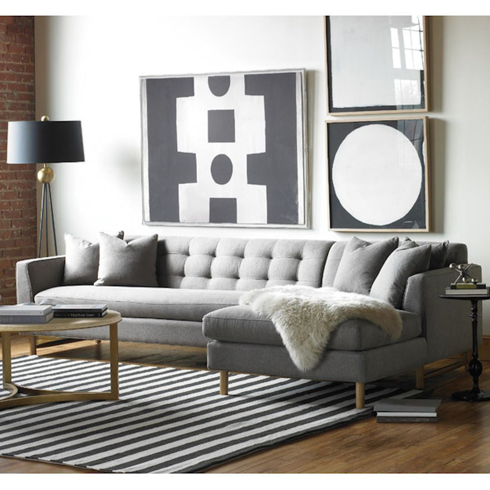 sofa precedent sectional keaton shaped grey furniture modern lounge parlor palette chaise