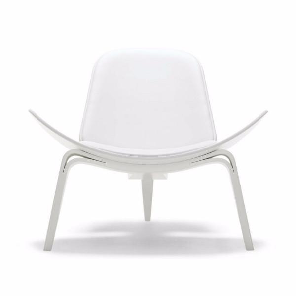 white shell chair