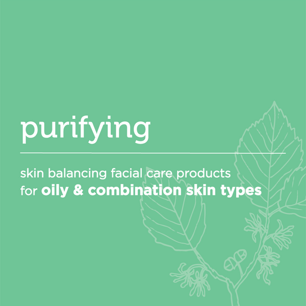purifying: skin balancing facial care for oily and combination skin types