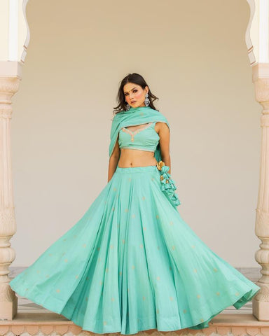 Buy Diwali Special Pooja Dress.special for Women/girls.indian Designer  Chikan Kari Fabric Anarkali Long Gown Kurti With Organza Dupatta Dress.  Online in India - Etsy