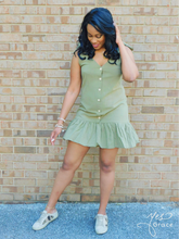 Load image into Gallery viewer, Diana | Olive Button Down Dress

