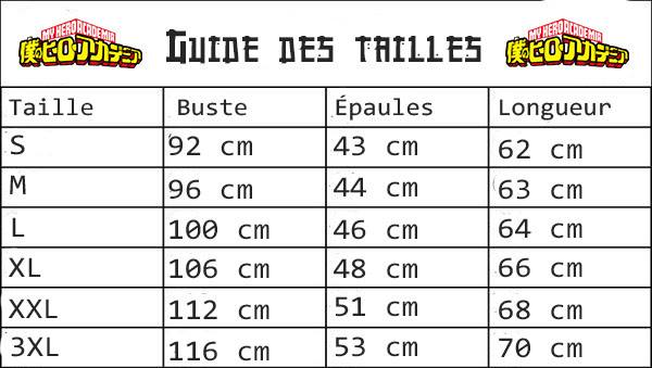 Guide des tailles