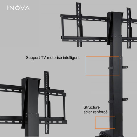 Support tv motorisé, ascenseur tv motorisé, supports tv motorisés pour meuble tv escamotables