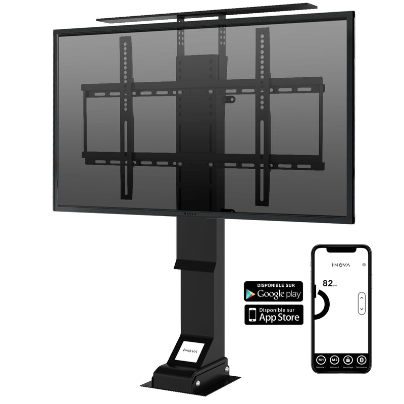 support tv motorisé, support ascenseur motorisé pour écran tv, support tv electrique, ascenseurtv, tv lift, lève ecran, meuble tv escamotable.