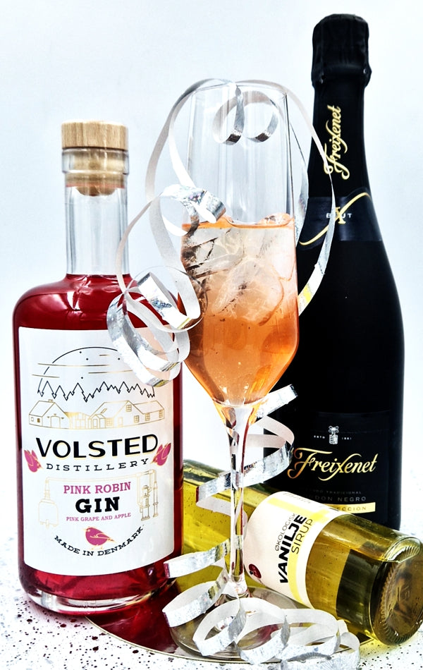 Billede af Pink party cocktailsæt med Pink Robin gin