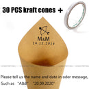 Custom Wedding Confetti Cones