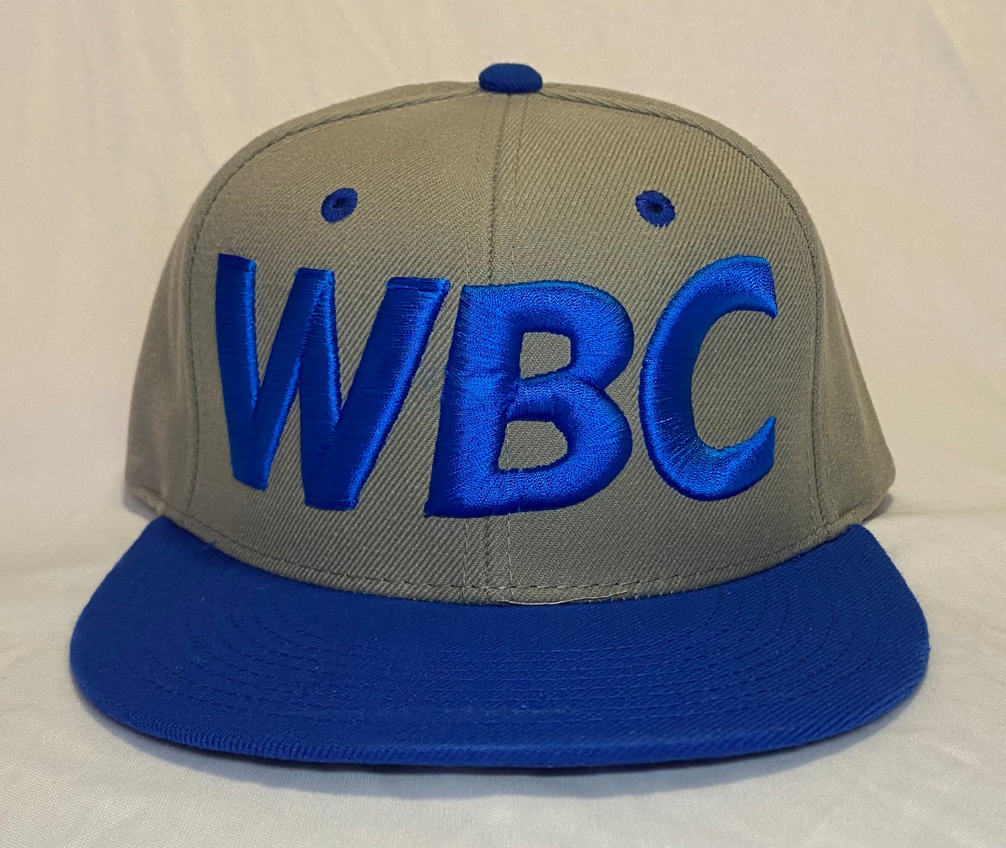 GRAY / BLUE WBC HAT BLUE LETTERING