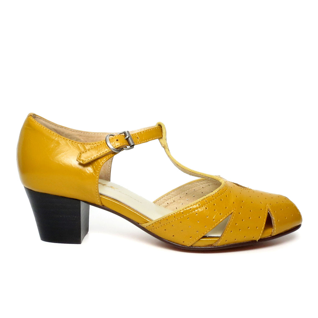 vintage yellow shoes