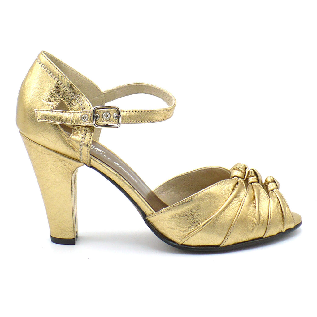 vintage gold heels