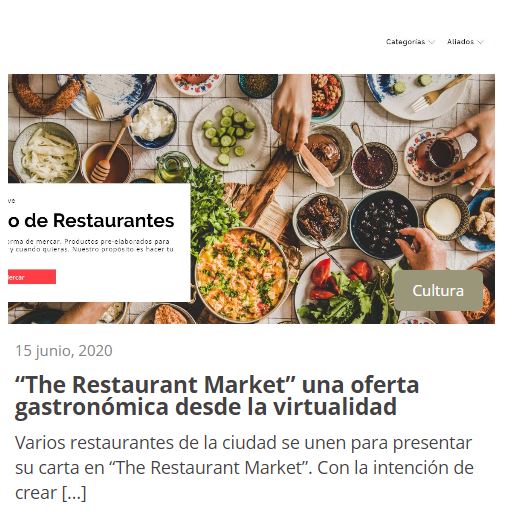 The Restaurant Market” una oferta gastronómica desde la virtualidad – Eatsy  Market