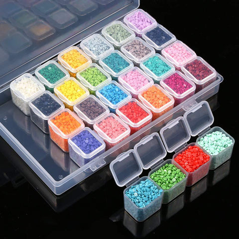 28 Cube Plastic Storage Container