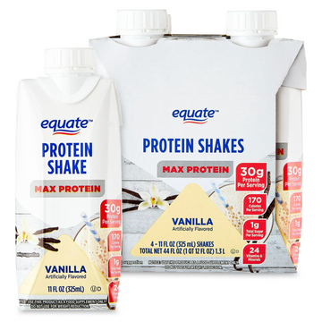 Equate High Performance Protein Shake, Caramel, 11 oz., 4 Ct