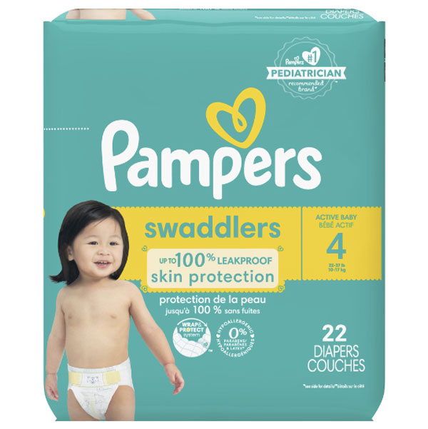 jas pil oorlog Pampers Swaddlers Diapers - Size 4, 22 Count